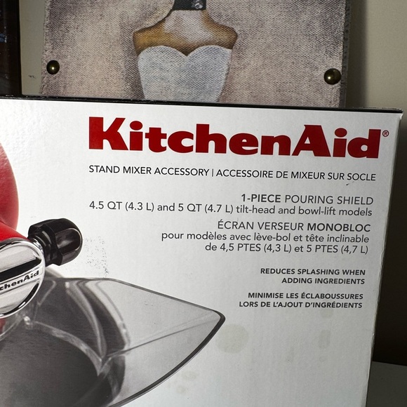 KitchenAid Stand Mixer Accessory  Pouring Shield New - Picture 2 of 5